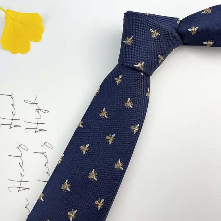 Men's Cute Honey Bee Casual Motifs Necktie - image 4