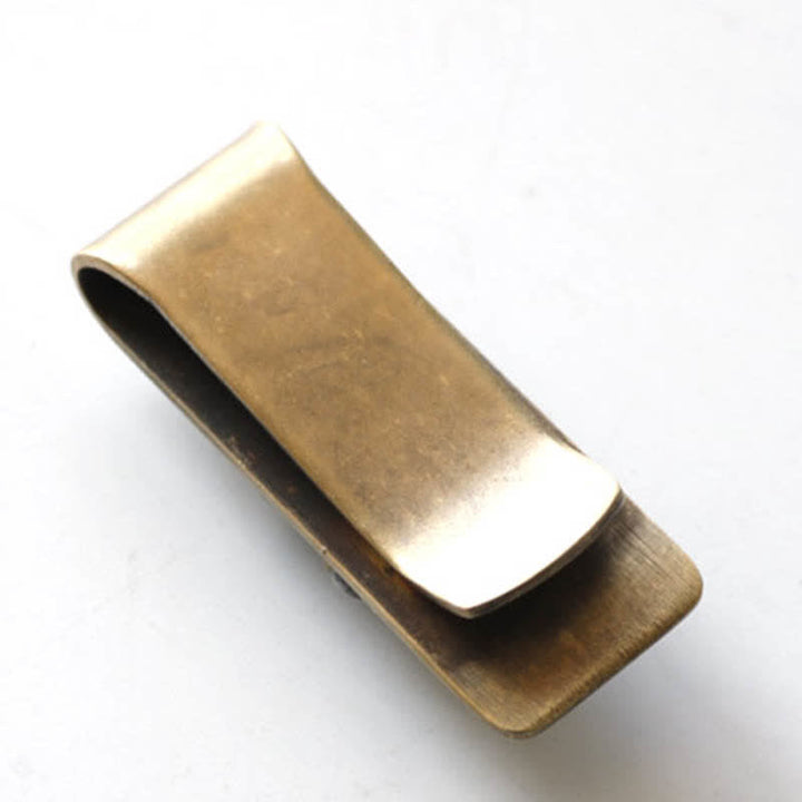 Portable Creative Brass Bird Skull Money Clip - image 5