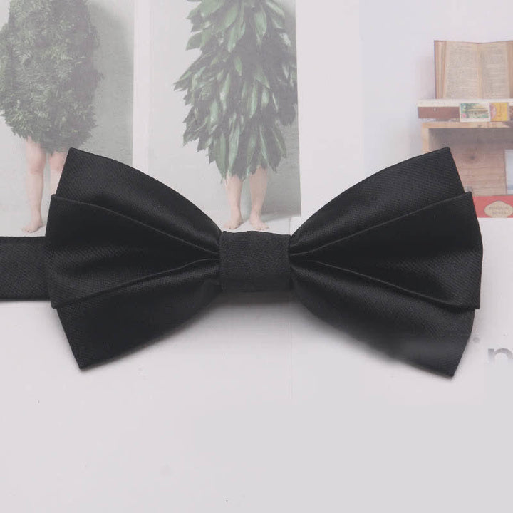 Men's Casual Simple Classic Solid Color Bow Tie