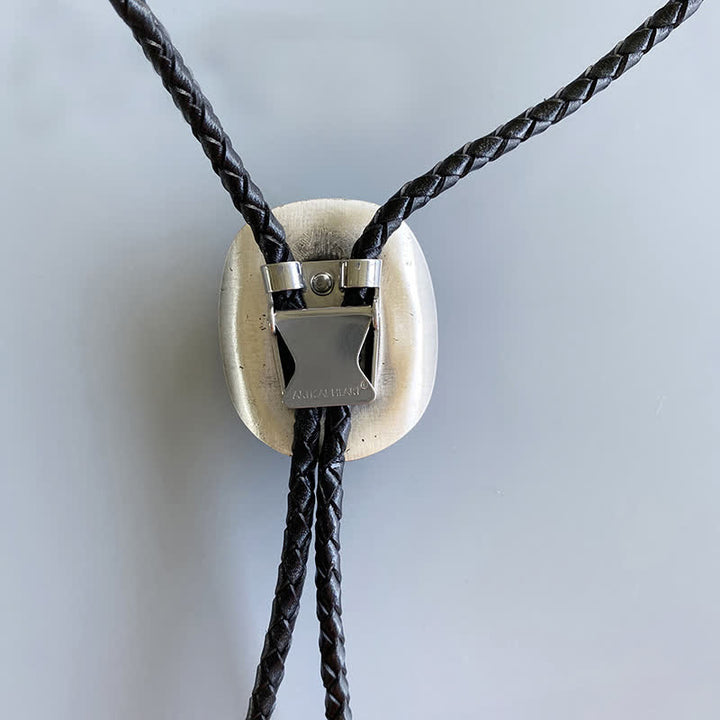 Country Cowboy Life Hat Pendant Bolo Tie