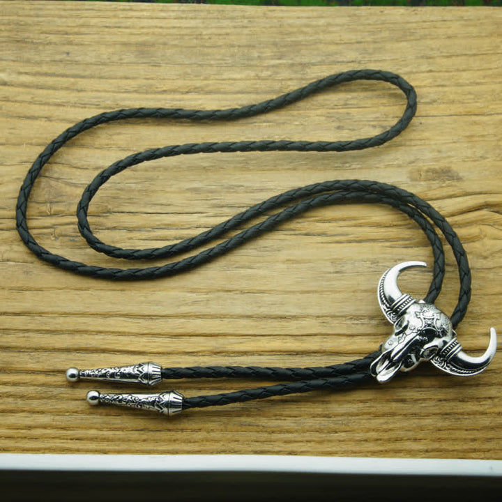 Country Texas Longhorn Bull Head Bolo Tie