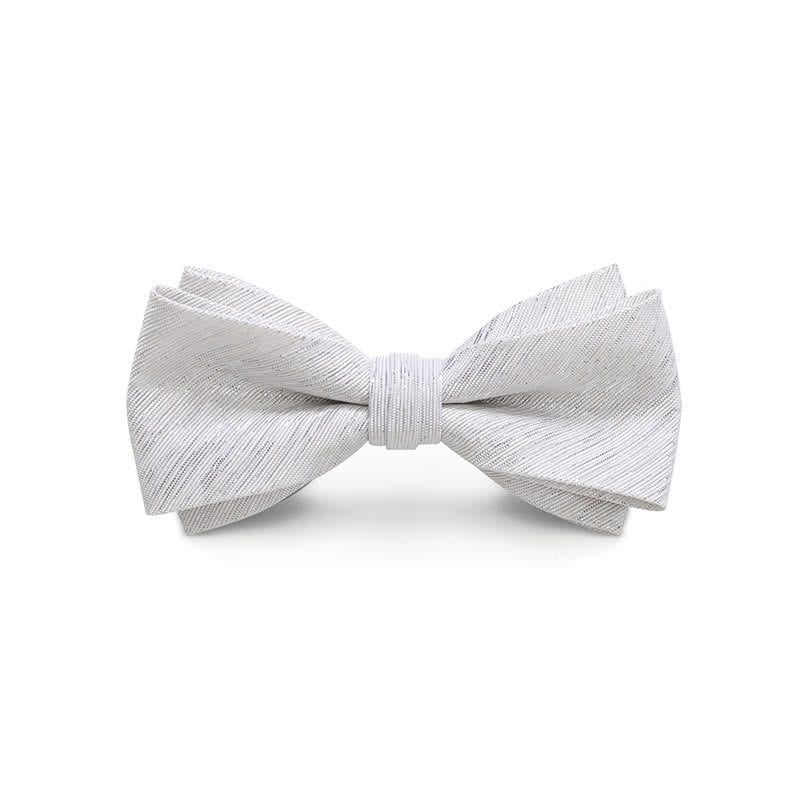 Men's Gold Striped Double Layered Bow Tie