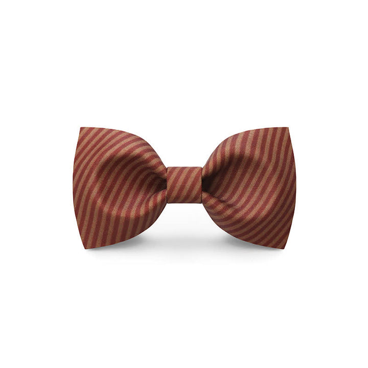 Men's Graceful Red Wave Floral Printed Bow Tie