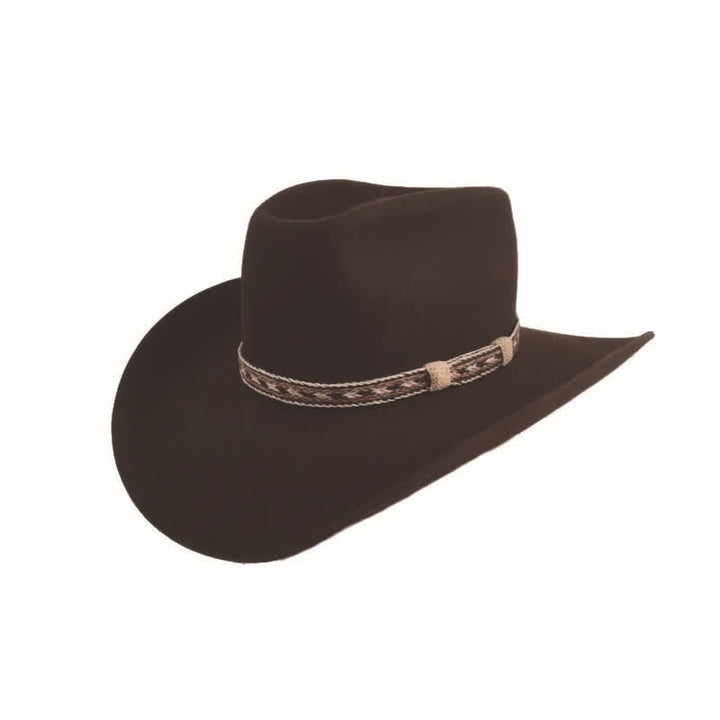 Western Classic Wide Brim Wool Cowboy Hat