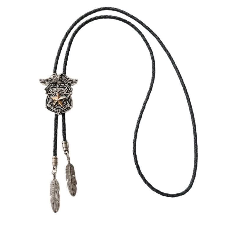 Eagle & Star Western Personalized Bolo Tie