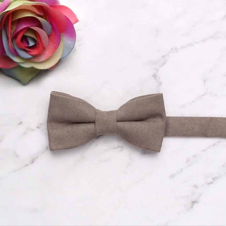 Kid's Simple Gentle Style Solid Color Bow Tie