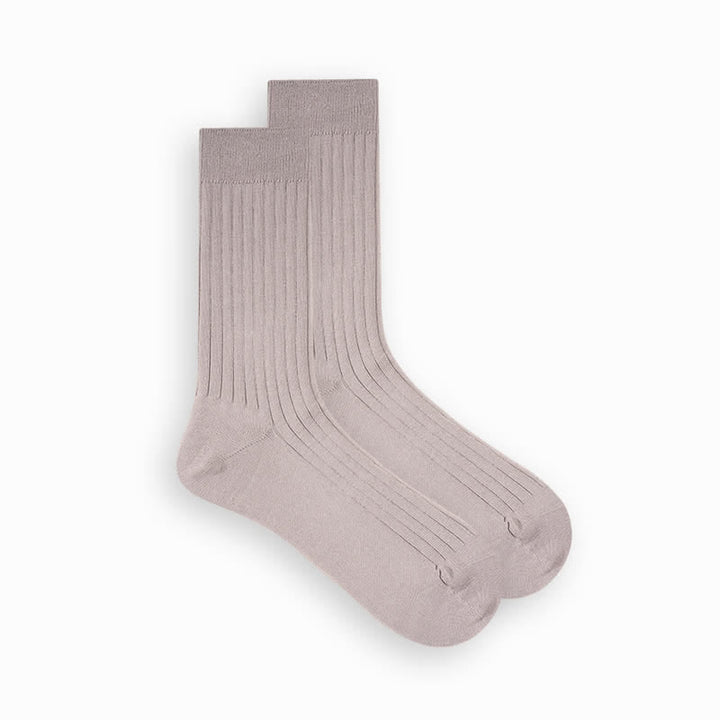 Men's Simple Solid Color Business Cotton Socks