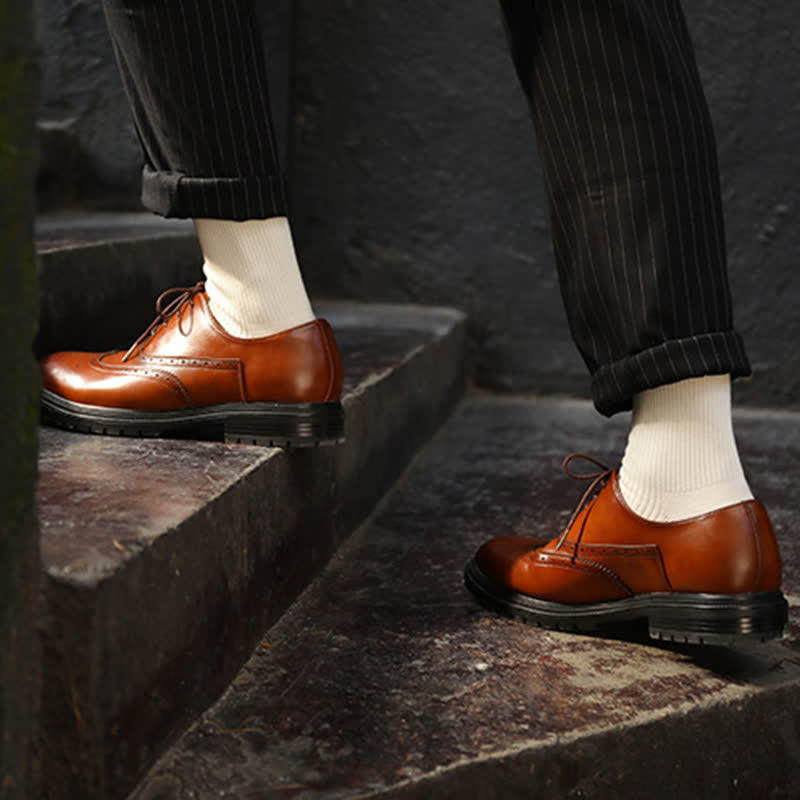 Men's Cozy Solid Color Ribbed Cotton Socks - image 0