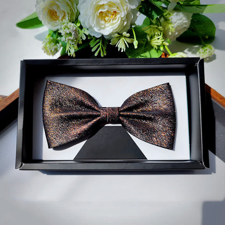 Men's Stylish Bling Brown Coffee Series Bow Tie