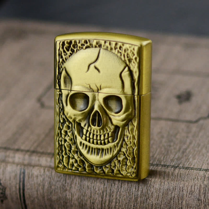 Large Skull Head Design Refillable Butane Lighter