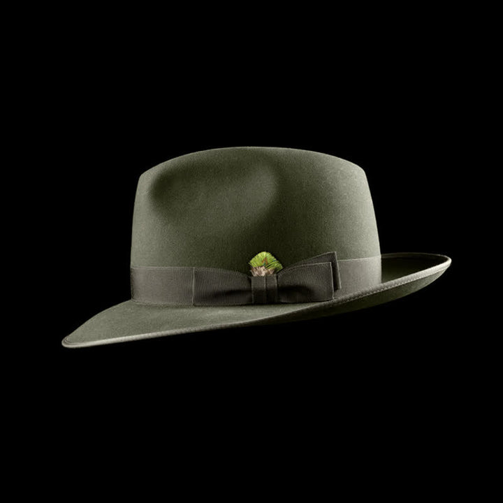 Classic Solid Color Traveller Wool Felt Cowboy Hat