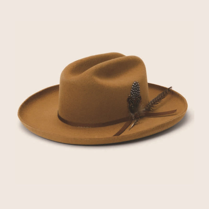 Elagant Carnivals Festival Ribbon Feather Cowboy Hat