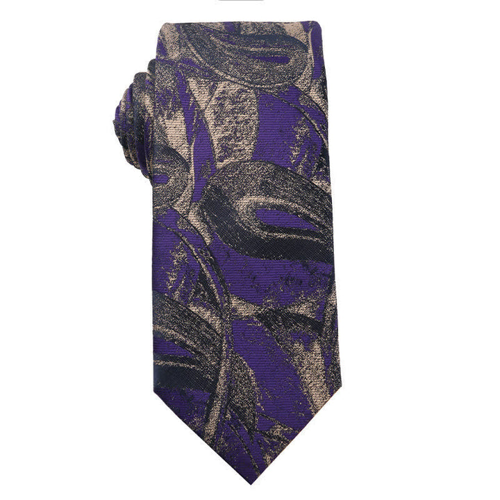 Men's Retro Purple Series Evening Dress Accessories Necktie