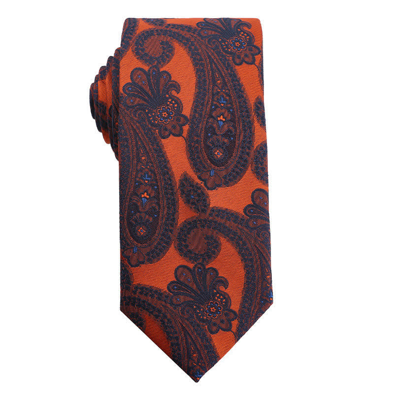 Men's Summer Orange Series Evening Dress Accessories Necktie