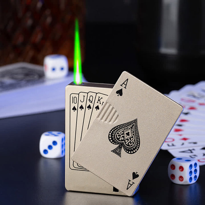 Poker Cards Personalized Custom Back Refillable Butane Lighter