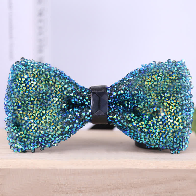 Men's Sparkle Star Glitter Crystal Bow Tie