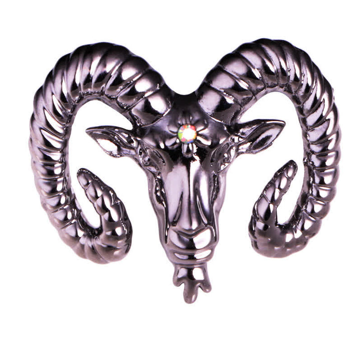 Men's Rams Head Animal Accessories Brooch