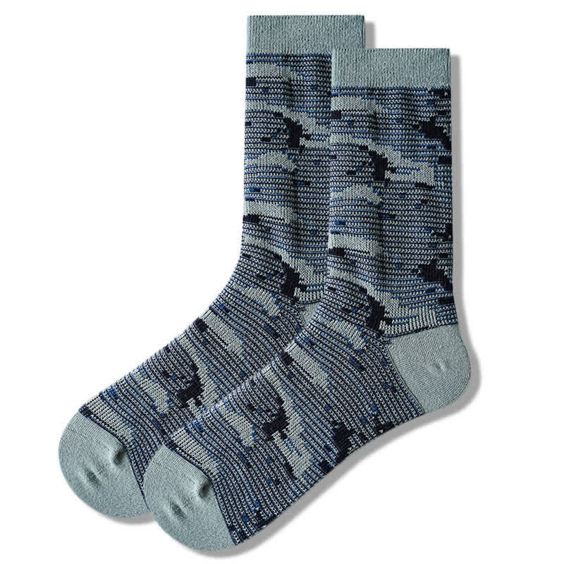 Leisure Style Mix Color Cotton Crew Socks