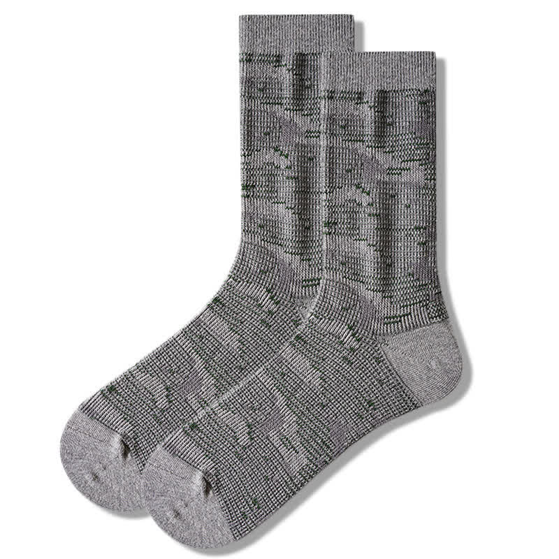 Leisure Style Mix Color Cotton Crew Socks