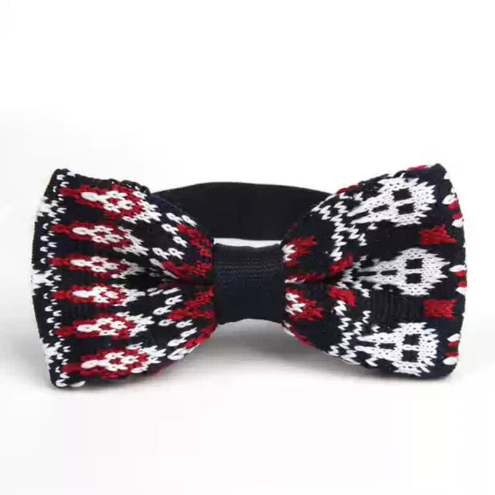 Men's Exotic Ethnic Style Knitted Bow Tie