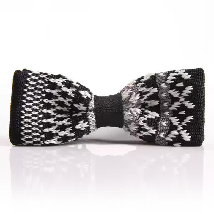 Men's Exotic Ethnic Style Knitted Bow Tie