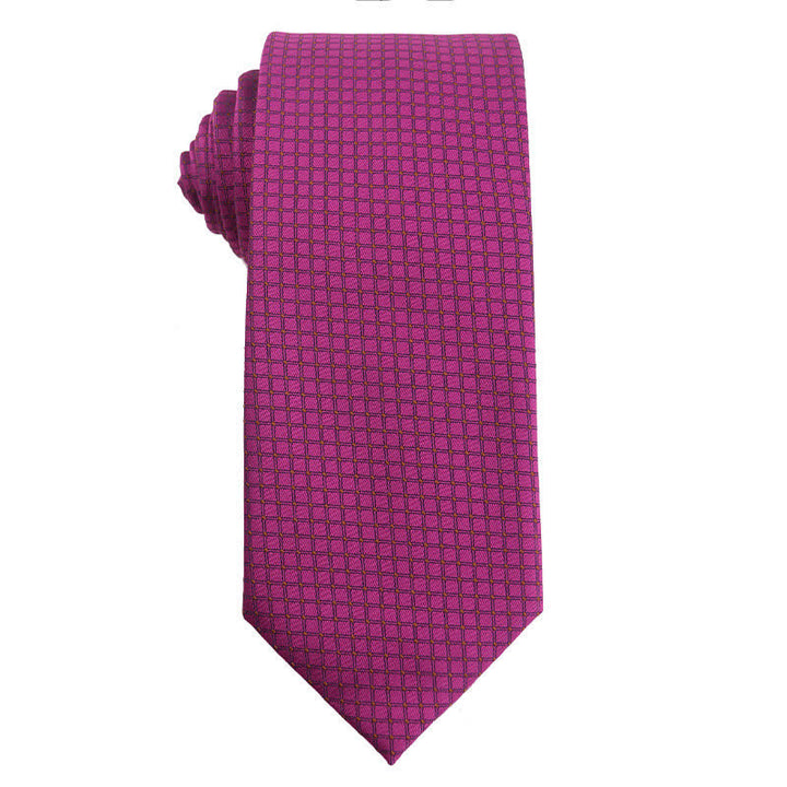 Men's Vibrant Medium Violet Red Series Necktie