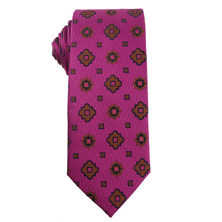 Men's Vibrant Medium Violet Red Series Necktie