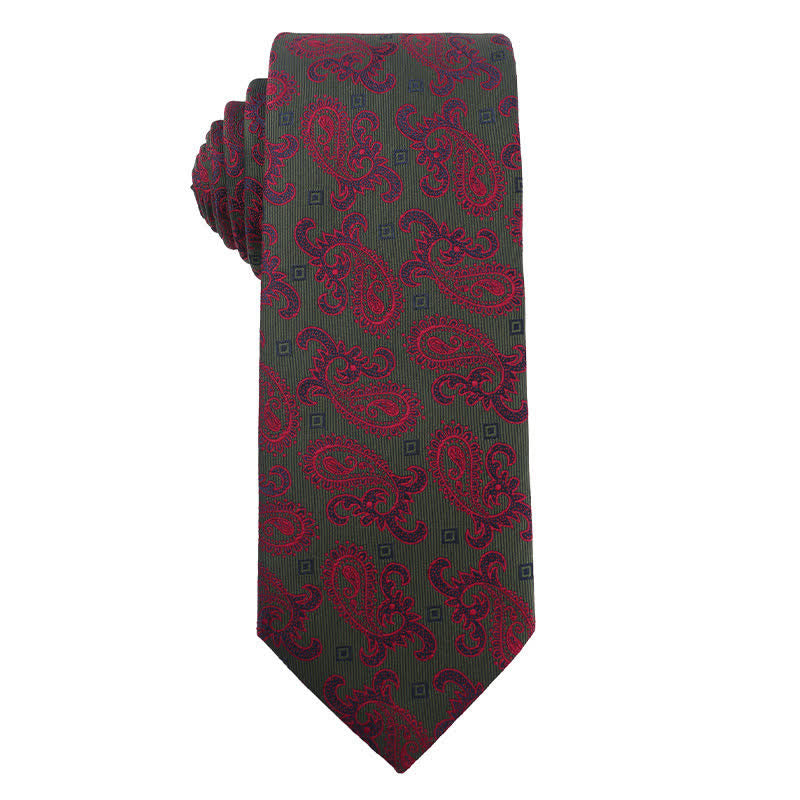 Men's Vibrant Medium Violet Red Series Necktie