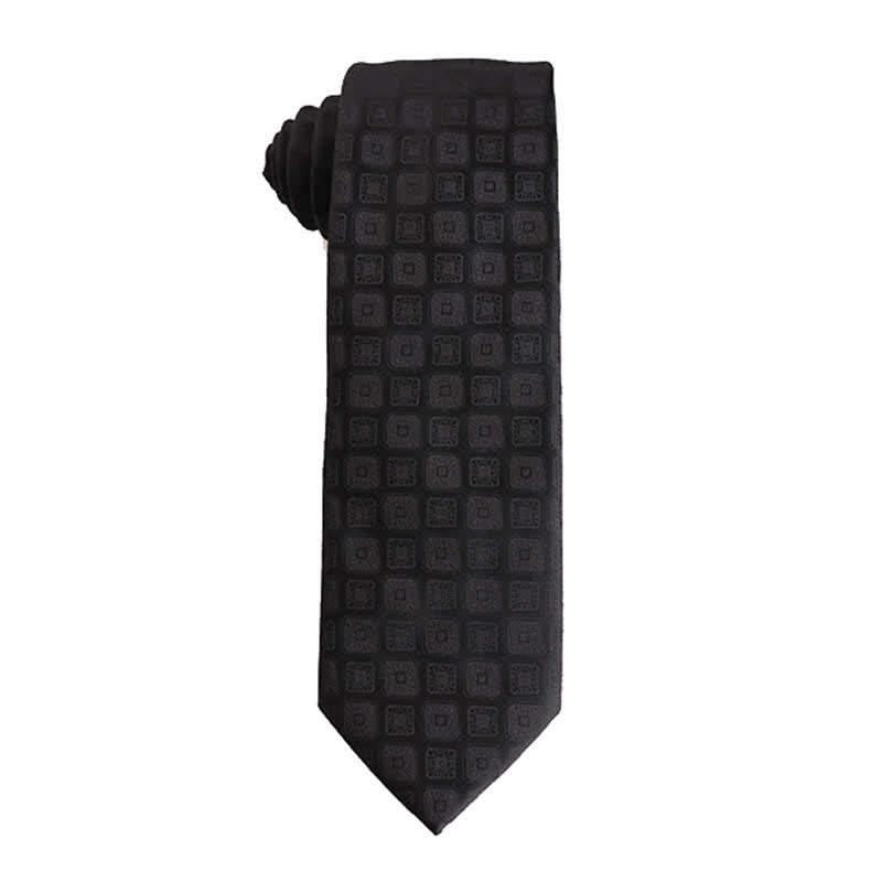 Men's Noble Black Series Formal Business Necktie - Style #1 - image 2