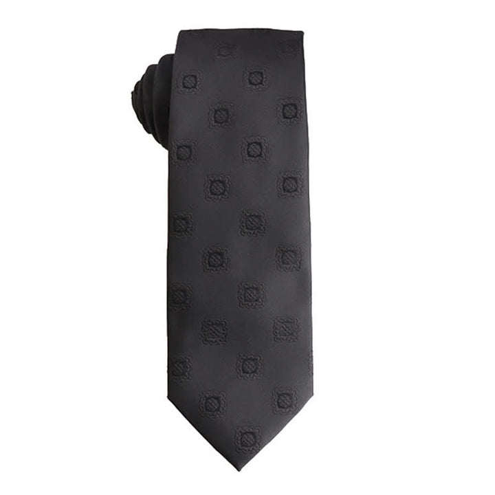 Men's Noble Black Series Formal Business Necktie - Style #6 - image 8