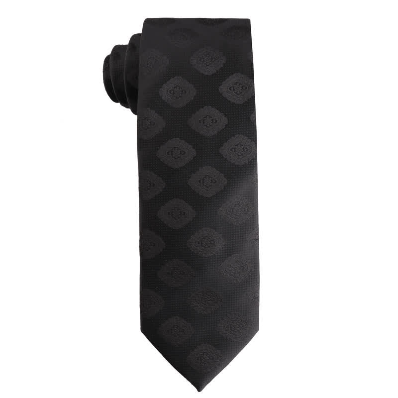 Men's Noble Black Series Formal Business Necktie - Style #7 - image 9