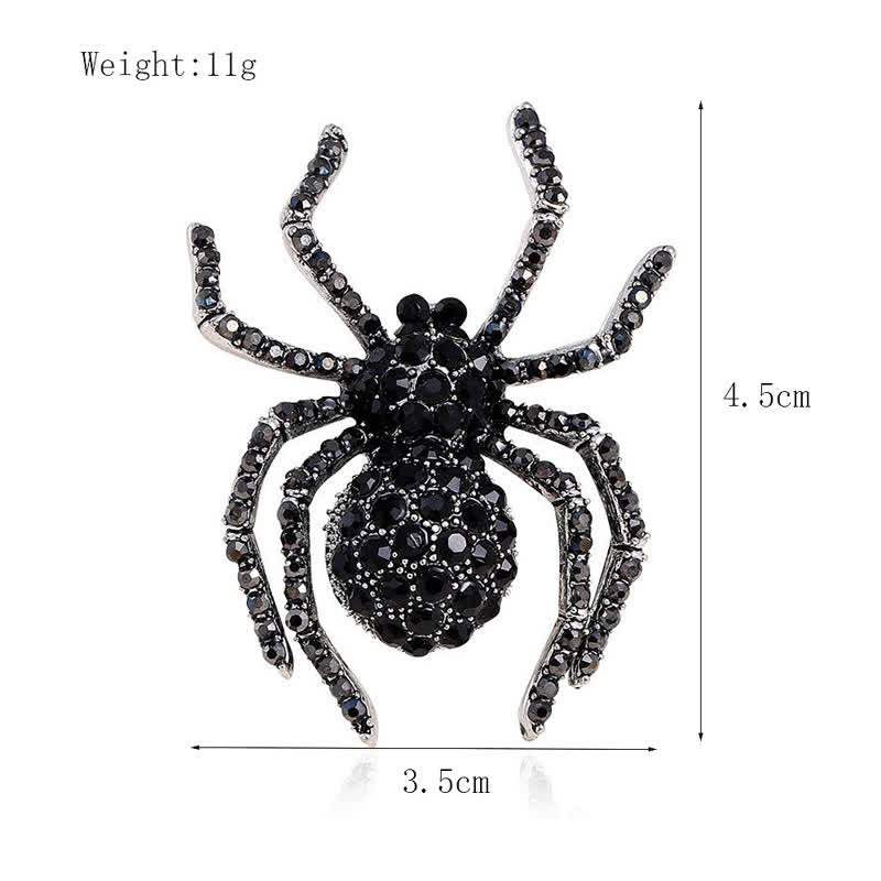 Unisex Vintage Fancy Spider Rhinestone Brooch