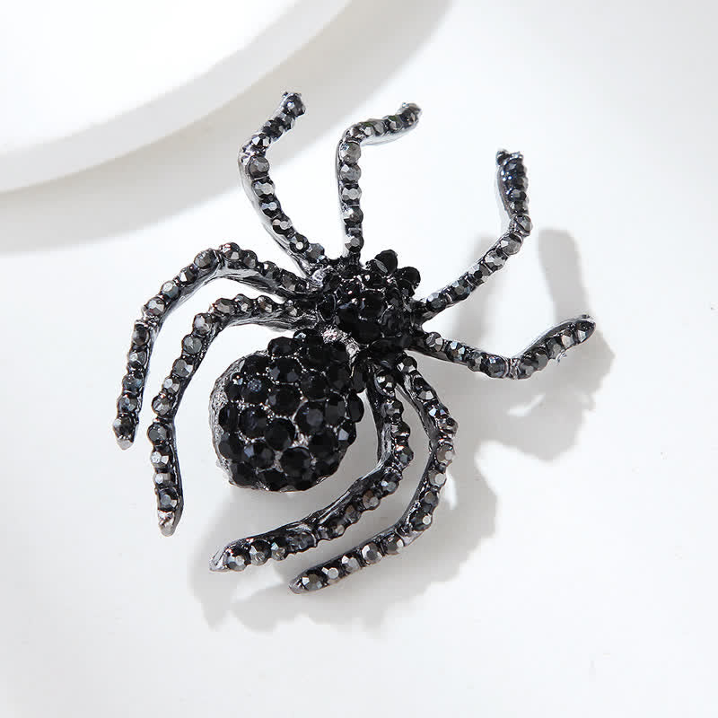 Unisex Vintage Fancy Spider Rhinestone Brooch