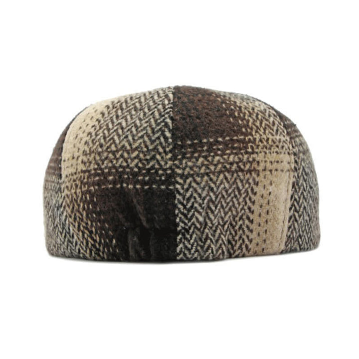British Style Striped Herringbone Newsboy Beret Hat - image 19