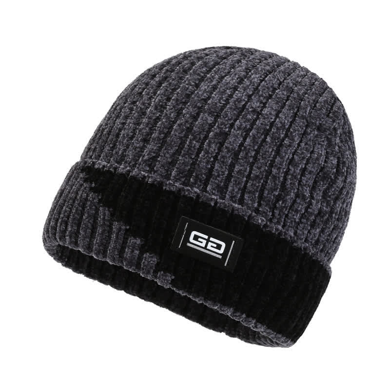 Thick Fleece Winter Breathable Beanie Knitted Hat