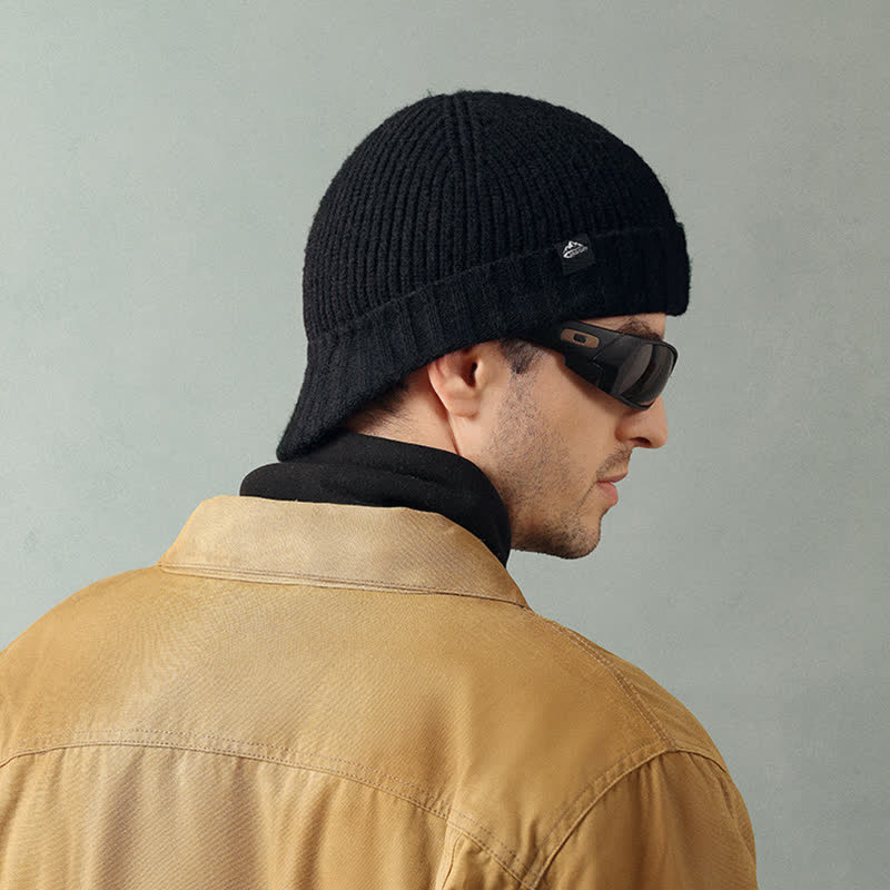 Comfortable Elastic Beanie Short Brim Knitted Hat - image 1