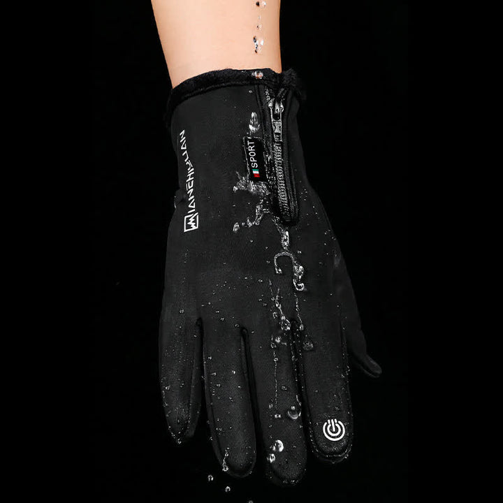 Openable Fingers Flap Zippered Anti-Slip Workout Gloves