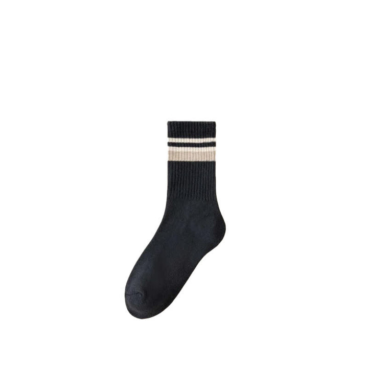 Classic Stripe Thicken Crew Socks