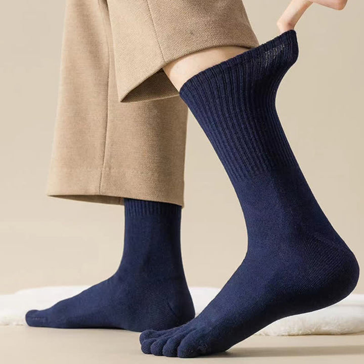 Men's Leisure Split-Toe Wool Athletic Crew Socks