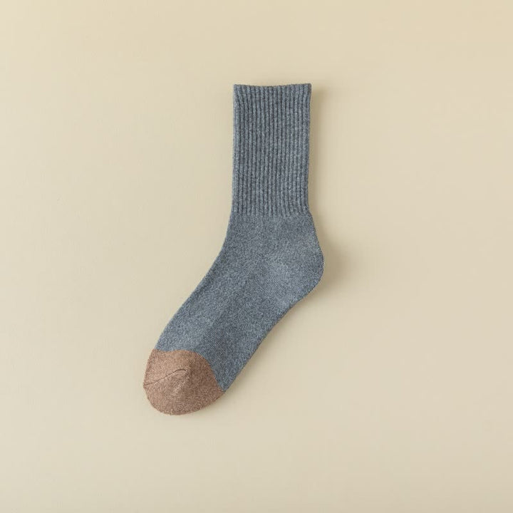 Men's Color Matching Thickened Cotton Crew Socks