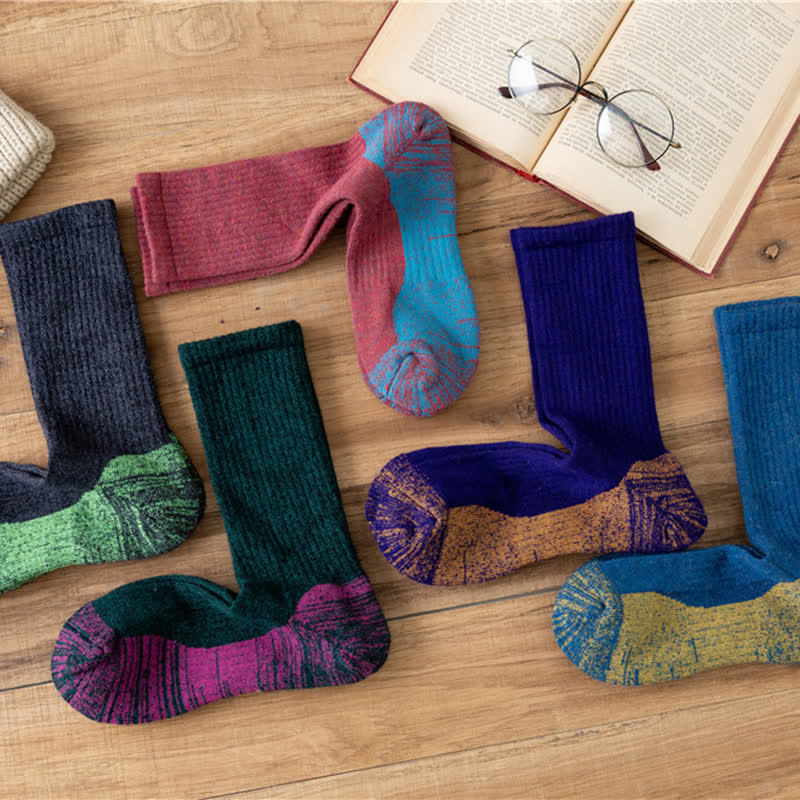 Men's Fancy Abstract Pattern Warm Crew Socks