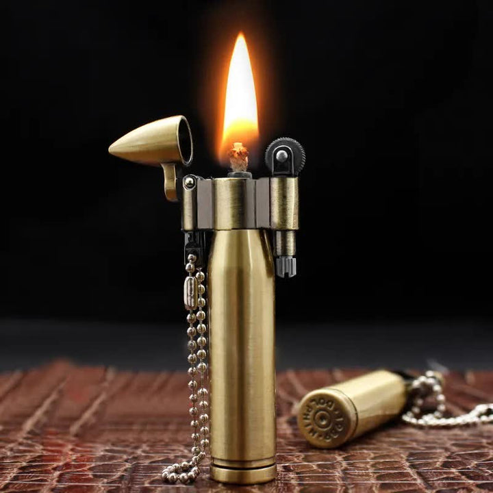 Creative Bullet Portable Keychain Kerosene Lighter