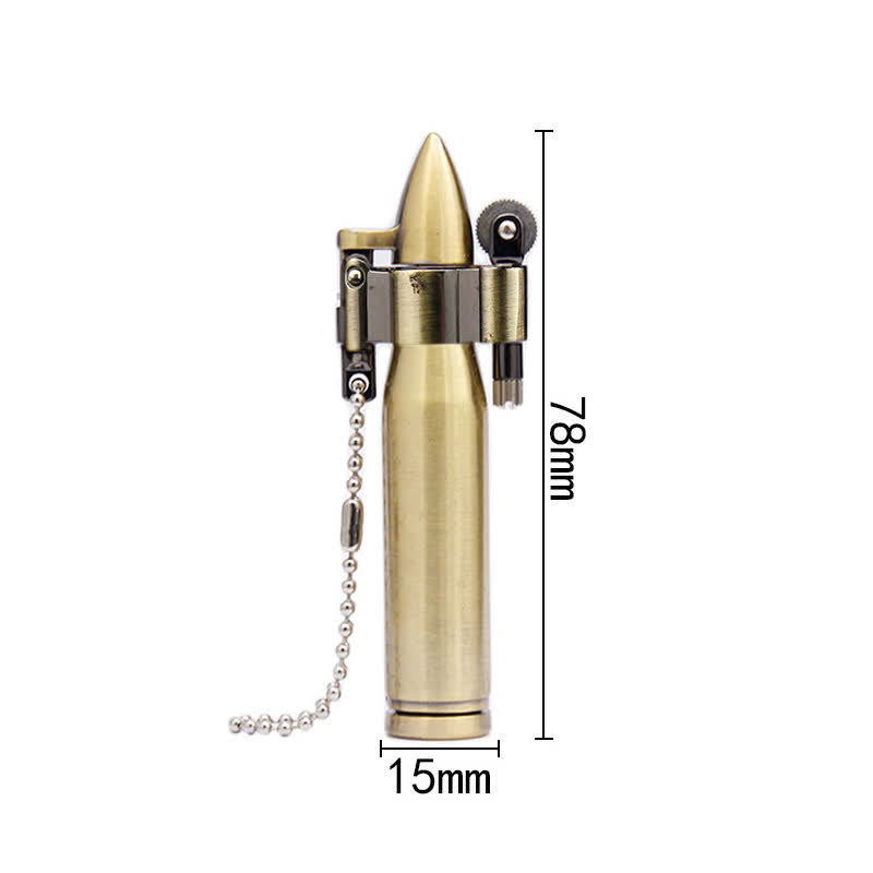 Creative Bullet Portable Keychain Kerosene Lighter