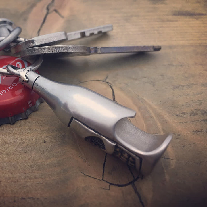 Skull Beer Bottle Opener Keychain Pendant