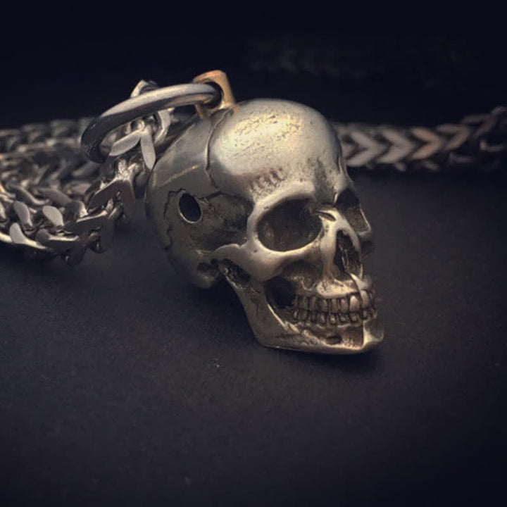 Horrible Skull Head Rotating Keychain Pendant