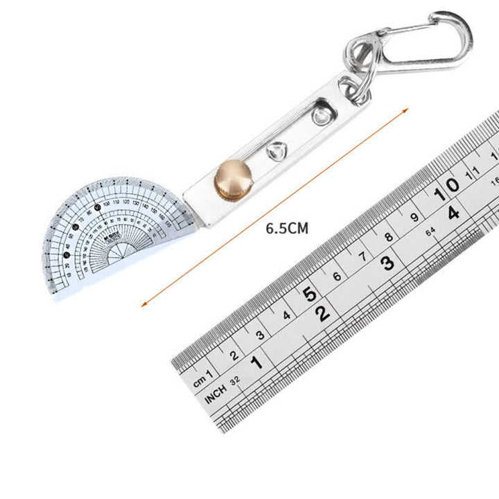 Mini Push-Pull Knife Utility Cutting Tool Keychain - Silver - image 2