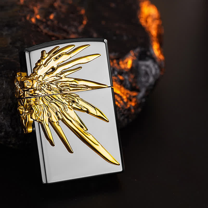 Three Sides 3D Wings Relief Refillable Butane Lighter - image 5