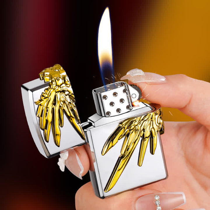 Three Sides 3D Wings Relief Refillable Butane Lighter - image 6