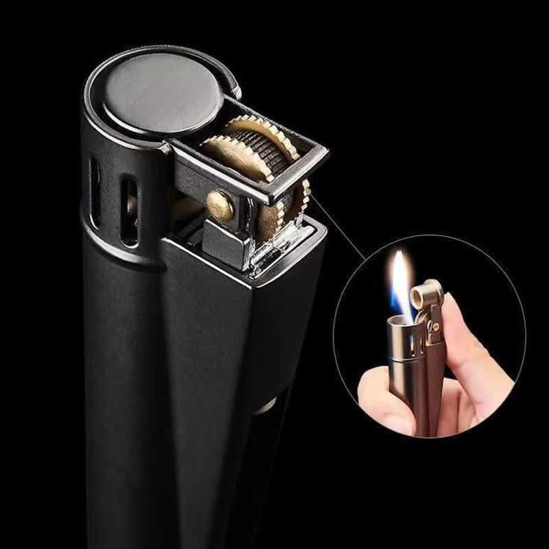 Chic Simple Cylindrical Refillable Kerosene Lighter