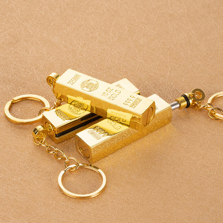 Gold Bar Dollar Matchstick Refillable Oil Lighter